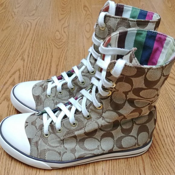coach bonney high top sneakers